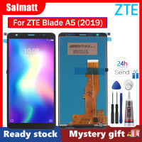 Salmatt หน้าจอดั้งเดิมสำหรับ A5 ZTE เบลด (2019) LCD หน้าจอ LCD หน้าจอสัมผัสแสดงชิ้นส่วนสำหรับ A5 ZTE เบลด (2019) จอสำรอง