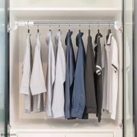 ◆❆❇ Extendable Telescopic Curtain Rod Rail Wardrobe Closet Clothes Towel Hanging Pole Bathroom Shower Clothes Hanger Towel Bar