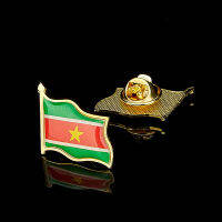 South American Republic Of NA เคลือบเข็มกลัดชุบทอง Lapel Pins เสื้อ Collar Badge Unisex เครื่องประดับ Gift