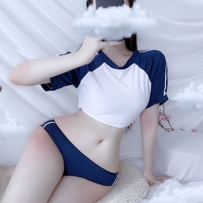 School Uniform Sexy Lingerie Uniform Temptation Student Wear Split Japanese Tease Swimsuit