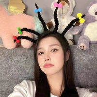 Black Funny Hair Accessories Halloween Torsion Rod Hairband Lovely Fried Wool