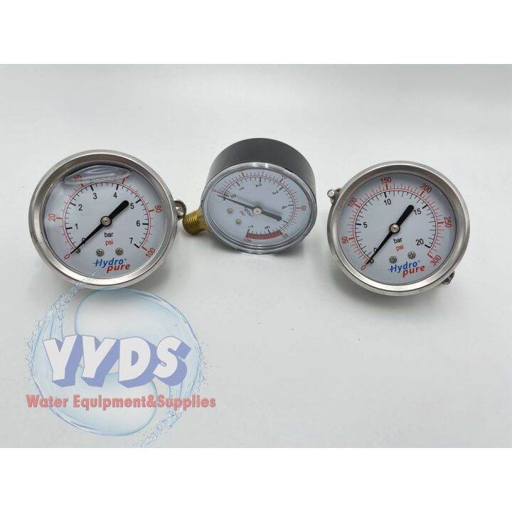 Water/oil Pressure Gauge 0 100psi Water Pressure Gauge/Oil filled