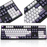 （Miss qis keycap）113 KeysDatang ปุ่มกด PBT ปุ่มกดระเหิดรายละเอียด MechanicalKeycap GK64จีน GK61