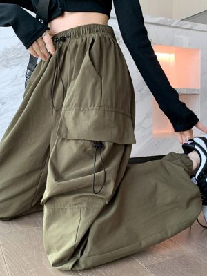 ❡✟ Outdoor trekking parachute overalls womens petite trousers mountaineering wear American style functional assault pants