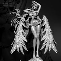 80mm Resin model kits figure beauty colorless and self-assembled TD-3975