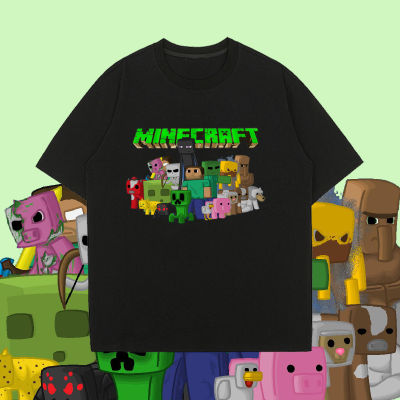 เสื้อยืดคอตตอนฤดูร้อน เสื้อยืดคอตตอนฤดูร้อน เสื้อยืด Minecraft Summer Cotton T-Shirt เสื้อยืดคอตตอนฤดูร้อน S-5XL