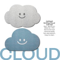 [พร้อมส่ง] พรมดักฝุ่น รุ่น Smiling Cloud ขนาด 45x75 cm. by CATNAP