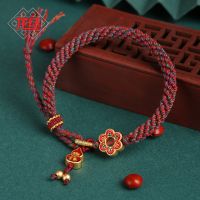 [COD] Knot Gourd Fulu Hand-woven Hand Rope Guochao Ethnic Original Design Ladies for Girlfriend