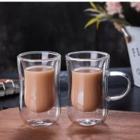 แก้วเอสเพรสโซ่ 2 ชั้น แก้วกาแฟ Espresso Glass Cup 100ml เกรดA พร้อมส่ง