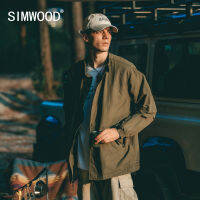 SIMWOOD 2023ฤดูใบไม้ผลิใหม่ Oversize เสื้อแจ็คเก็ตเดินป่าผู้ชาย Casual Outerwear พร้อมกระเป๋า Cargo Windbreaker Plus ขนาดเสื้อ SK170486