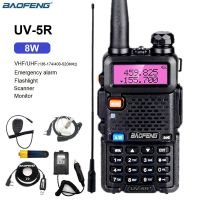 วิทยุสื่อสาร Uv5r 8W Gratis Ongkir แสงยูวีตัวรับส่งสัญญาณ Vhf Uhf Uhf Uhf UV-5R สถานีวิทยุ CB แฮมแบนด์คู่ J46