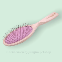 Chris Christensen ( A916)​(ม่วง)​16mm.Oval Soft​ Breezy Series Brush - แปรงเข็มทรงรี บรีสซี่ขนาด: 16 มม. หวีสุนัข หวีแมว