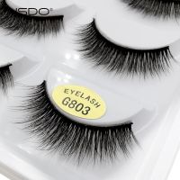 YSDO 5 Pairs 3D Mink EyeLashes Natural Hair False EyeLashes Long 100 Dramatic Eye MakeupFake Lashes Fluffy Cilios Lashes G803