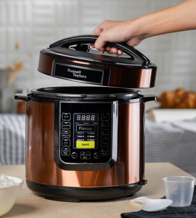 Russell Taylors 6L Dual Pot Pressure Cooker PC60 (2 inner pots + 1