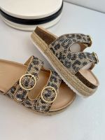 [Ingenuity and Seiko Classic Inheritance] Retro Borken Beach Sandals and Slippers Womens Hemp Rope Thick Bottom Large Size Rhinestone Sandals 【QYUE】