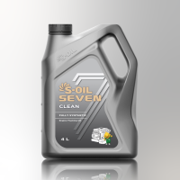 S-OIL 7 Engine Fushing Oil Clean สังเคราะห์ 100% ขนาด 4 ลิตร