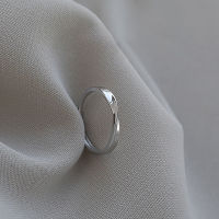 [COD] ยงภาคค่ำ S925 แหวนเงินแท้ Mobius แหวนนิ้วชี้แบบเปิดเฉพาะกลุ่มหรูหราเบาๆแหวนคู่รักแบบเรียบง่ายสำหรับผู้ชายและผู้หญิง