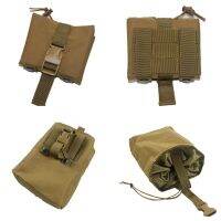 【YF】♦  Folding Molle Magazine Dump Drop Airsoft Gun Utility Recovery Mag