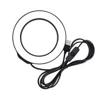 4.7 inch 12cm USB LED Ring Light Lamp For Photography Video White Light Portable Flash Ring LED Luminous Ring Clip Light Phone Camera Flash Lights