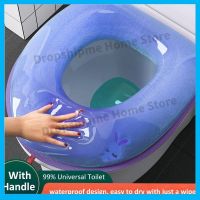 【LZ】 Waterproof Toilet Seat Cover Mat Winter Warm Soft Washable Closestool Mat Case Toilet Lid Pad Bidet Cover Bathroom Accessories