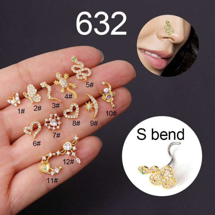 1pc-new-fashion-l-shaped-nose-studs-piercing-stainless-steel-flower-cubic-zirconia-20g-nostril-screw-indian-nose-ring-piercing