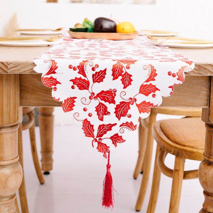 bronzing-christmas-table-runner-star-leaf-snowflake-tablecloth-placemat-with-for-xmas-table-decorations