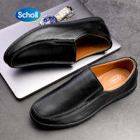 Scholl Kaiser Shoes Mens Slip-Ons &amp; Loafers  รองเท้าหนังลำลองผู้ชาย  Plus size EU37-EU47 รองเท้าขับรถเพื่อสุขภาพสำหรับผู้ชาย-TQ33163