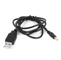 Caa-Usb ความเร็วสูงดีซีสำหรับผู้ชาย4.0มม. X 1.7มม.สายไฟ3ft สีดำสำหรับอุปกรณ์ที่มีปลั๊ก3.5มม