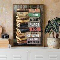 และในสถานที่ที่เงียบสงบฉันไปสูญเสียใจของฉันและพบว่าหนังสือโปสเตอร์มายโซลรักโปสเตอร์ลายพิมพ์โปสเตอร์ศิลปะลายพิมพ์ภาพวาดศิลปะห้องรับประทานอาหารเครื่องตกแต่งฝาผนังไอเดียอาร์ตเดคโค20x30inch ไร้กรอบ