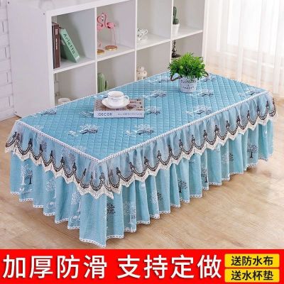 [COD] tablecloth rectangular fabric lace mat living room coffee set European style TV cabinet dust