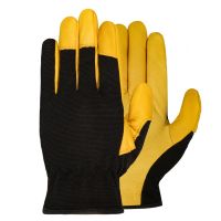 Men Gloves Soft Cowhide Driver Hunting Driving Garden Welding Security Protection Safety Workers Mechanic