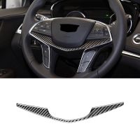 卍 Car Steering Wheel Decoration Cover Trim Decal Sticker For Cadillac XT5 2016 2017 2018 2019 2020 Accessories