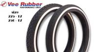 ยางขอบขาว vee rubber (คู่) วีรับเบอร์