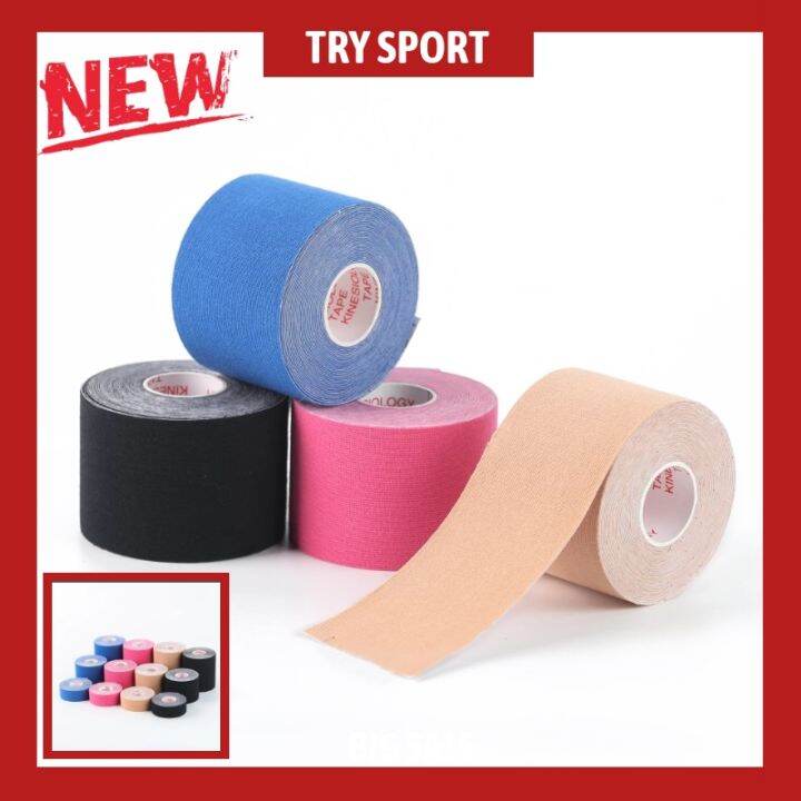 TRY Kinesiology Tape Waterproof Physio Tape for Pain Relief Muscle & Joint Support Lazada PH