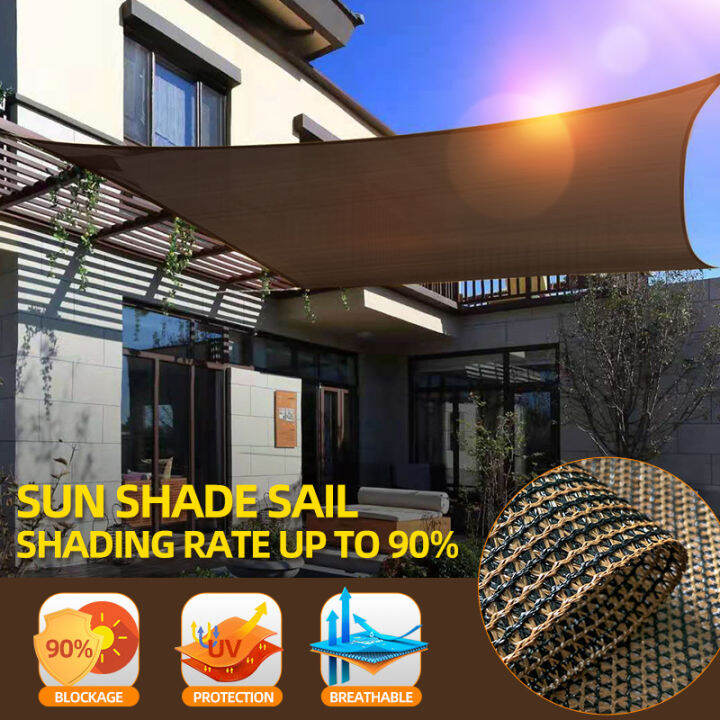 【COD】Sunblock sail shade premium garden shade mesh UV Resistant tarp