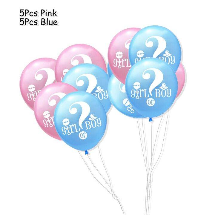 1 Set Giant Boy Or Girl Gender Reveal Black Latex Balloon Baby Shower 