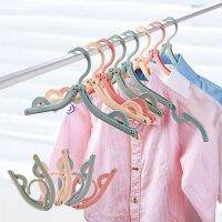 YESPERY แขวนแบบพกพาพับพับได้ที่แขวนพลาสติก Non-Slip Hanger