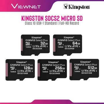 512GB Kingston Canvas Select Plus with SD Adapter Class 10, U3