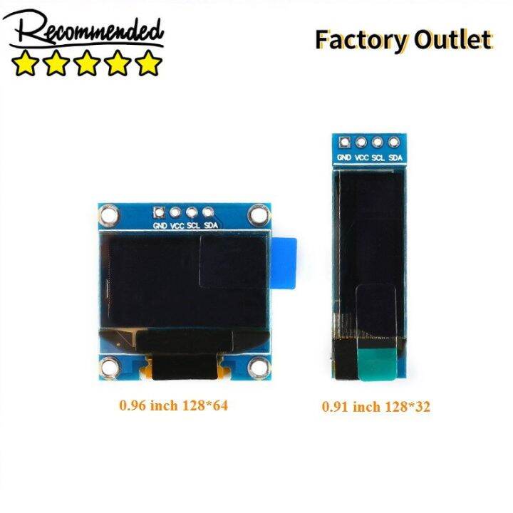 worth-buy-0-91-0-96นิ้ว-i2c-อนุกรมสีขาว-oled-โมดูลจอแสดงผล-lcd-0-91quot-0-96quot-12832-12864-ssd1306จอแอลซีดีหน้าจอ-diy-โมดูล-iic-สื่อสาร