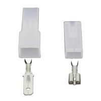 1 Pin 6.3 Series Car Motorcycle Connector White Plastic Plug With Terminal DJ70121-6.3-11/21 1P Connector