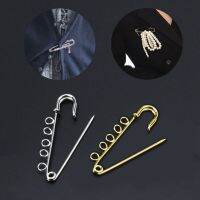 blg 10PCS 5-Holes Brooch Safety Pins Findings Heavy Duty Kilt Pins Brooch Findings 【JULY】