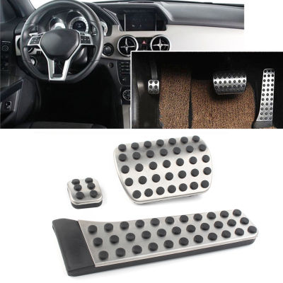 Car Gas Brake Accelerator Pedal Stainless Footrest Cover Set For Mercedes Benz GLC E C Class W204 W212 W213 X253 W218 S205 S212