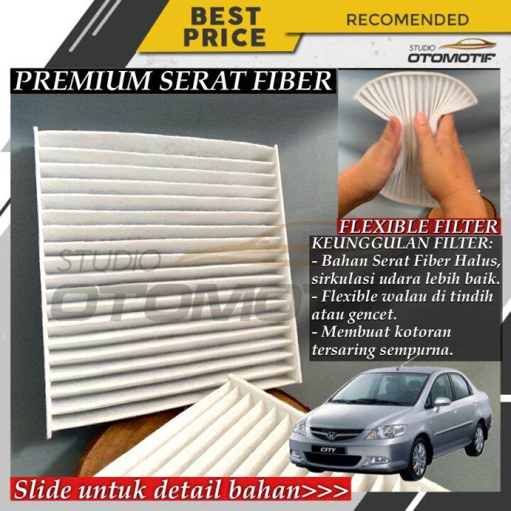 FILTER AC HONDA CITY 20032008 SERAT FIBER FIBERGLASS FILTER CABIN P60
