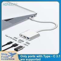 [HOT HAIXWLXKWW 589] 3 1 USB C Hub Type ถึง3.0 Quick Charge Adapter สำหรับ Ipad 2020อุปกรณ์เสริมแท็บเล็ต