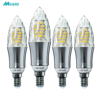 E14 LED Light Candle Bulbs Lamp 12W Equivalent 100W 3500K Warm 6500K Cold White Candelabra SES 1200Lm [Energy Class A+] 4PACK