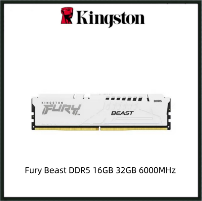 Kingston Fury Beast DDR5 16GB 32GB 6000MHz RAM Gaming Desktop Memory White