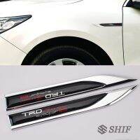 Style Metal TRD Emblem Side Fender Badge Sticker Blade For Toyota