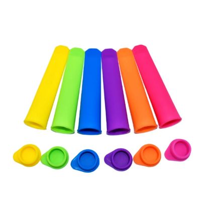 30 Pieces Summer Popsicle Molds Kitchen DIY Random Colors Food Grade Silicone Freeze Ice Cream Molds
