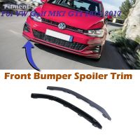 【LZ】 2PC Car Front Bumper Lip Air Deflector Valance Trim Lower Spoiler For VW For Golf MK7 GTI 2015-2017 5GG8059039B9 5GG8059049B9