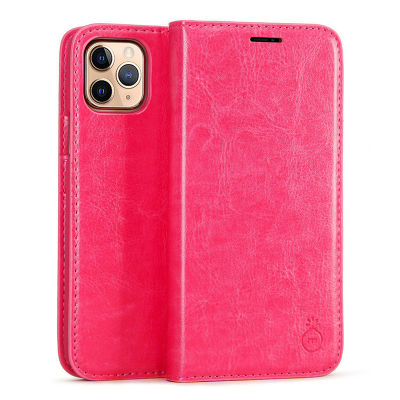 TRENDEX Genuine Leather Wallet Case For iPhone 12 11 Pro Xs Max XR SE  7 8 12Mini Luxury Magnetic Retro Flip Cover Card Case